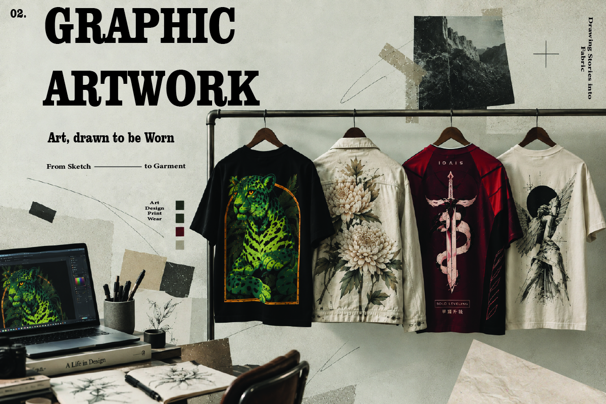 Streetwear logo print design artwork